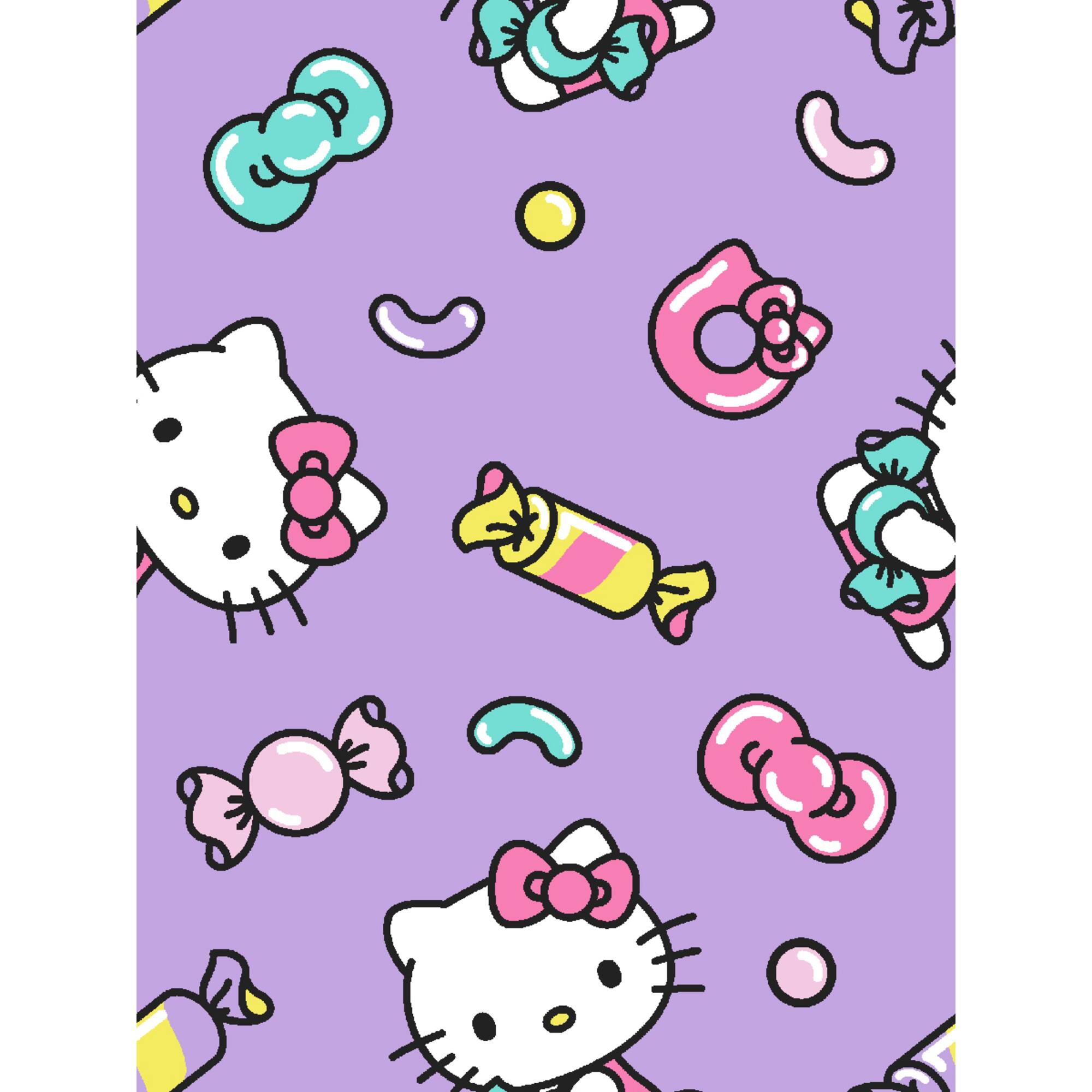 Hello Kitty® Purple Candy Cotton Fabric